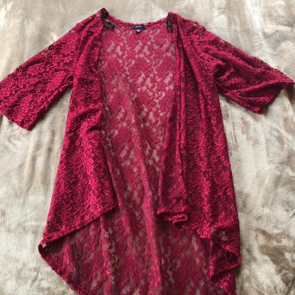 Red Lace kimono women’s